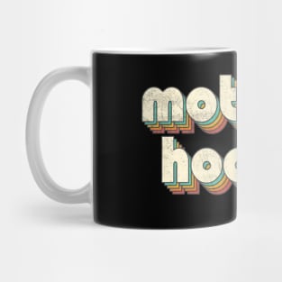 Vintage Mott Rainbow Letters Distressed Style Mug